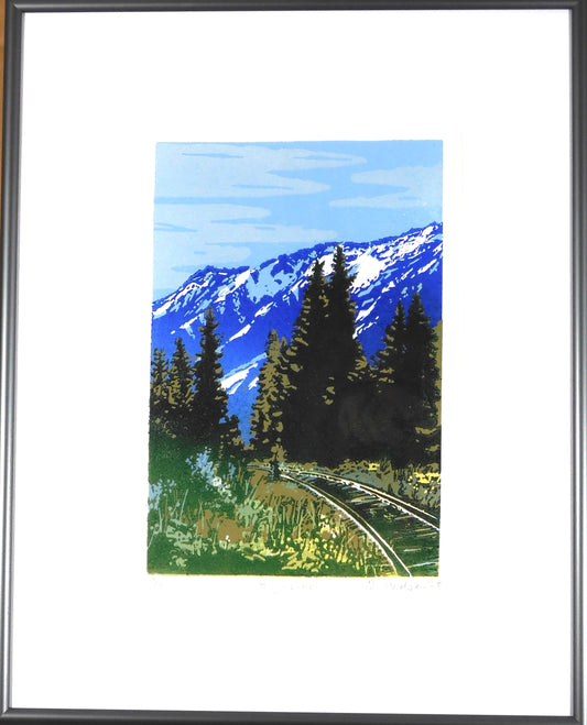 Framed Original Relief Print - "High Line"