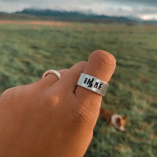 Ring-"Home" W/ Bucking Horse