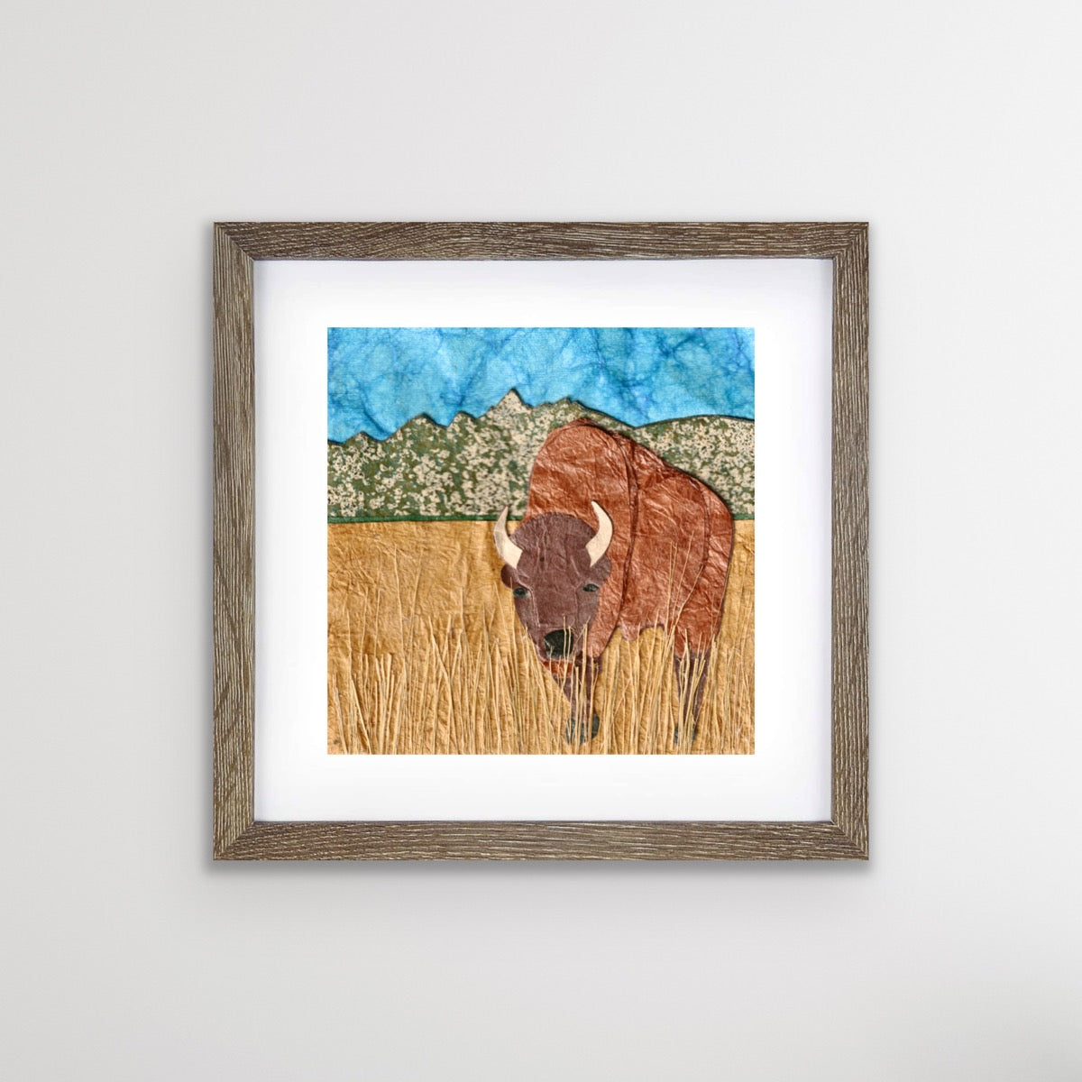 " Home on the Range " Paper Collage Art