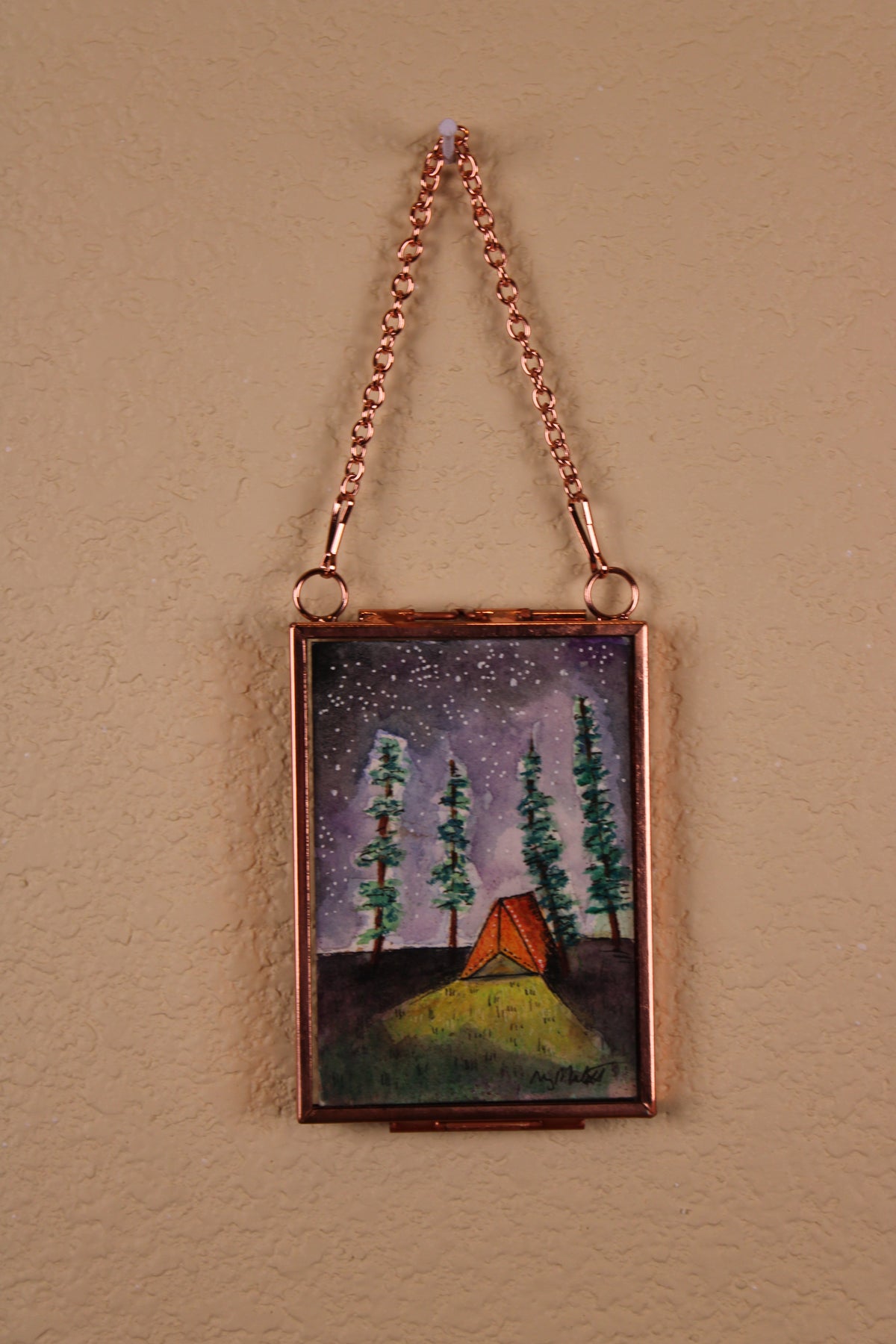 Original Watercolor - The Dirt Path - Mini Framed