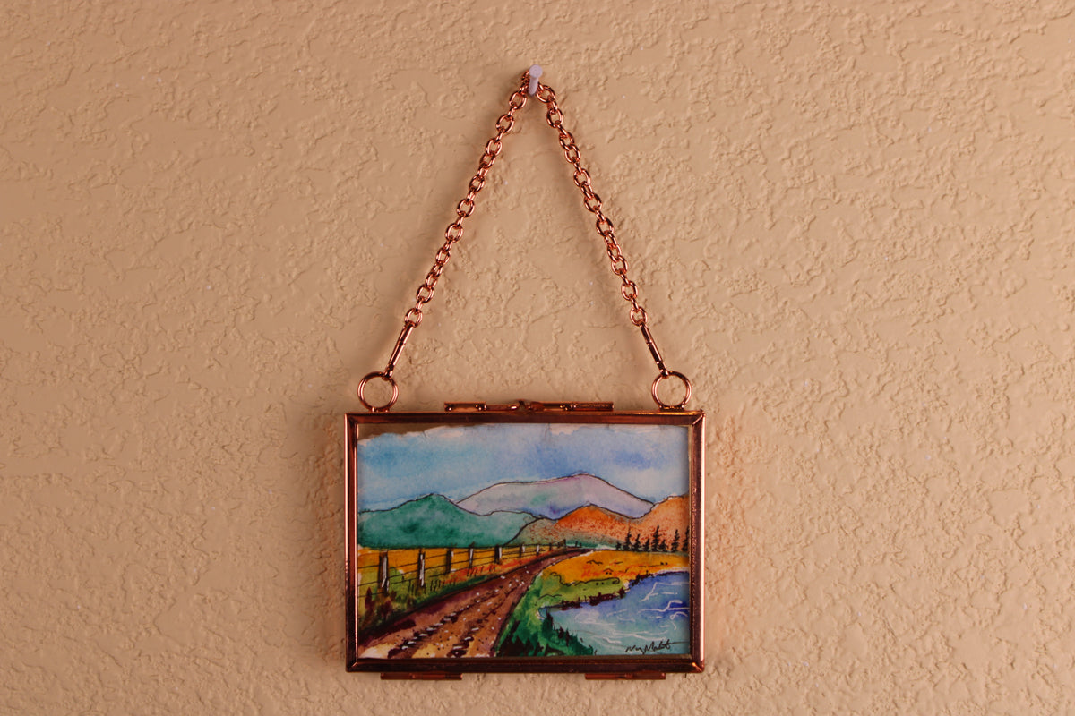 Original Watercolor - Into The Wilderness - Mini Framed