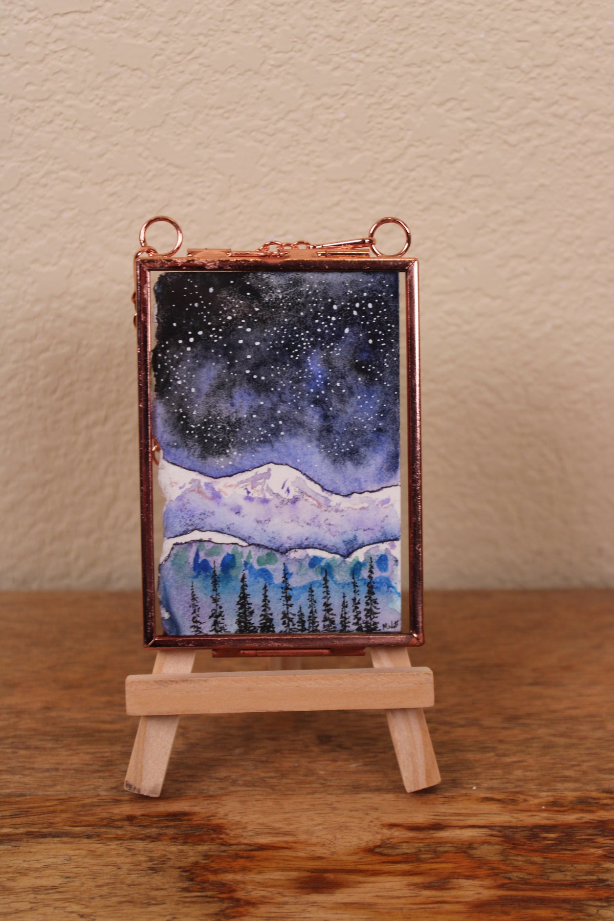 Original Watercolor - Enternal Night - Mini Framed