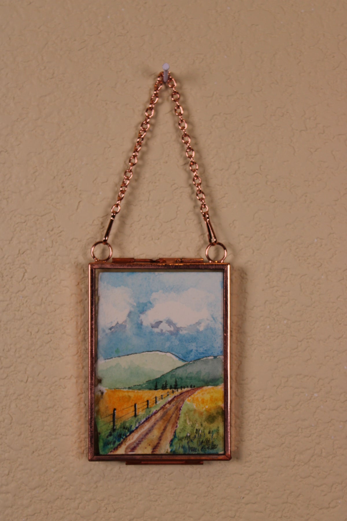Original Watercolor - The Western Road - Mini Framed