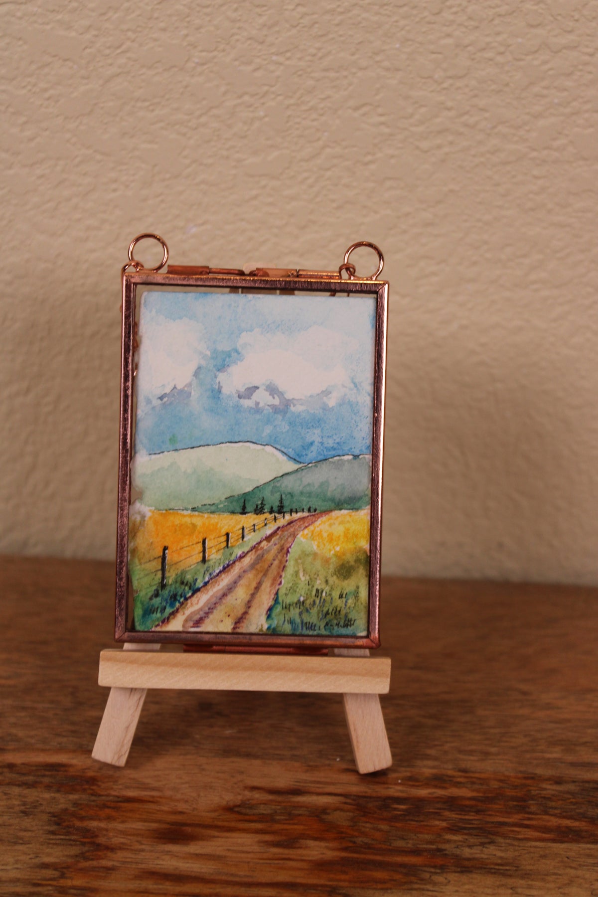 Original Watercolor - The Western Road - Mini Framed