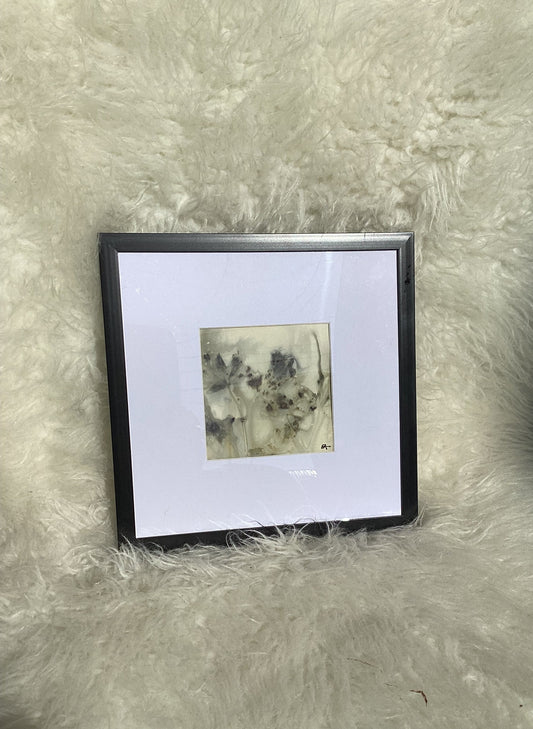 Small Square Wyoming Wildflower Eco Print #1
