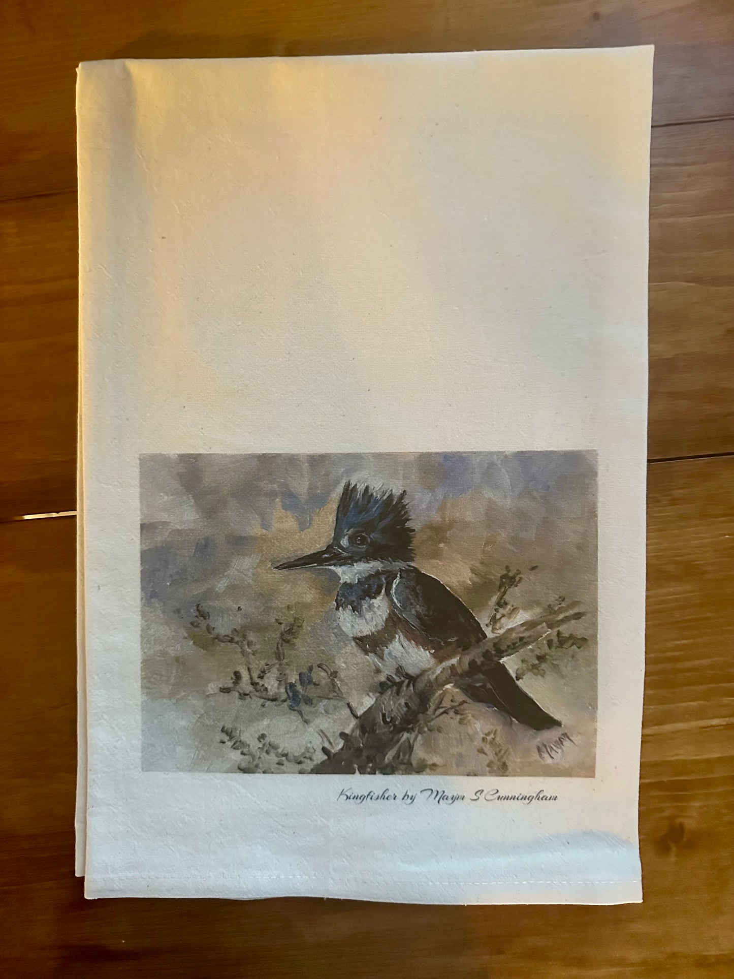 Tea Towel - " King Fisher " Bird