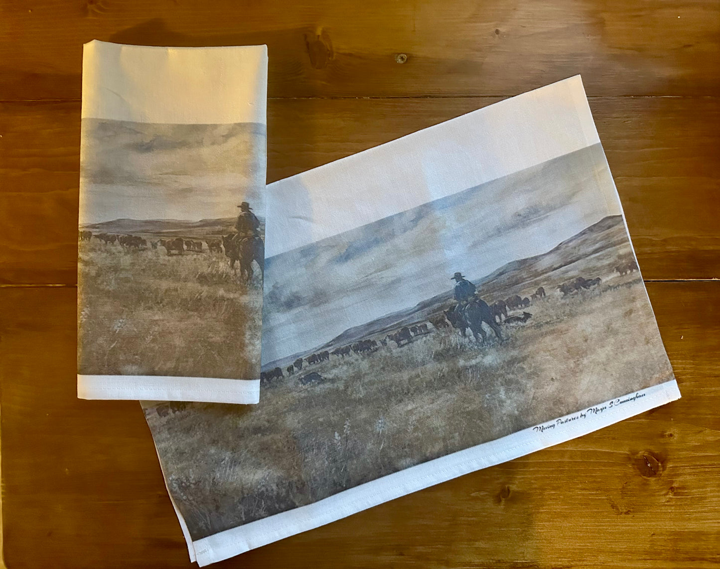 Tea Towel - " Moving Pastures "