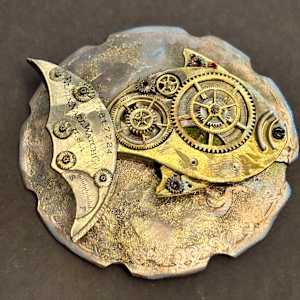 Original Sculpture Art- Large "Time Fish" Pieces