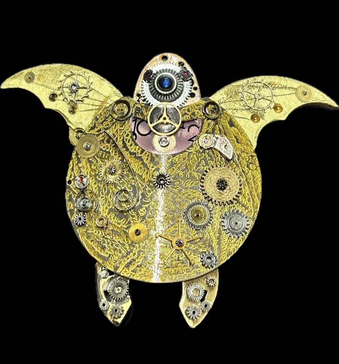 Original Sculpture Art-  Time Sea Turtles
