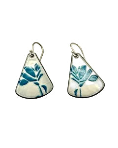 Earrings -  Enamel " Indian Paintbrush "