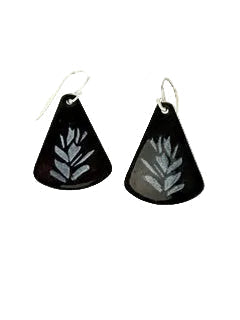 Earrings -  Enamel " Indian Paintbrush "