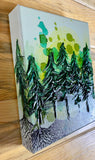 " Wyoming Emerald Forest " Original Textured Painting