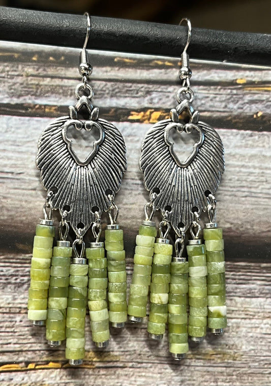 Earrings - South Jade and Silver