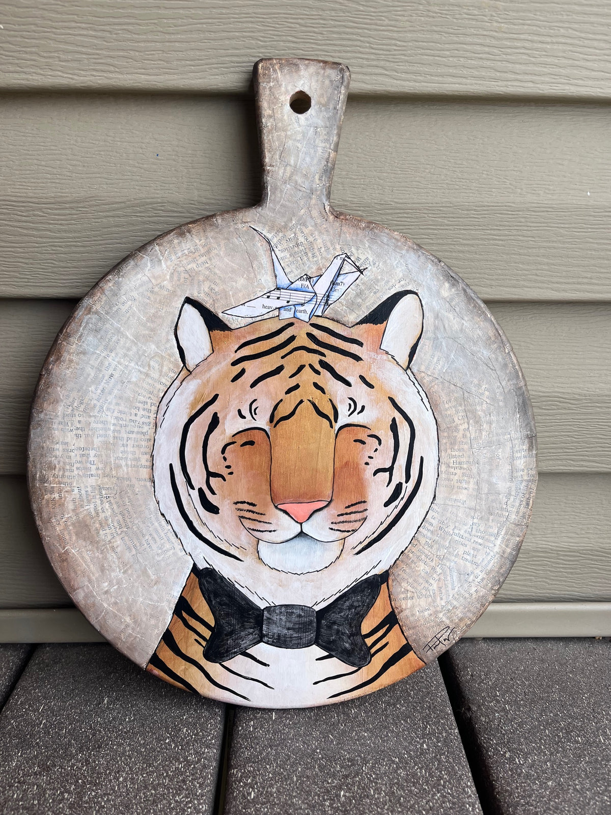 Original Mixed Media Painting- "The Gentleman" Tiger