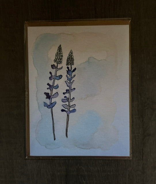 Greeting Card- Lupin Flowers