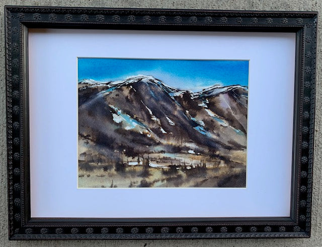 Original Watercolor- "Mountains Are Calling" Snowy Range, Wyoming