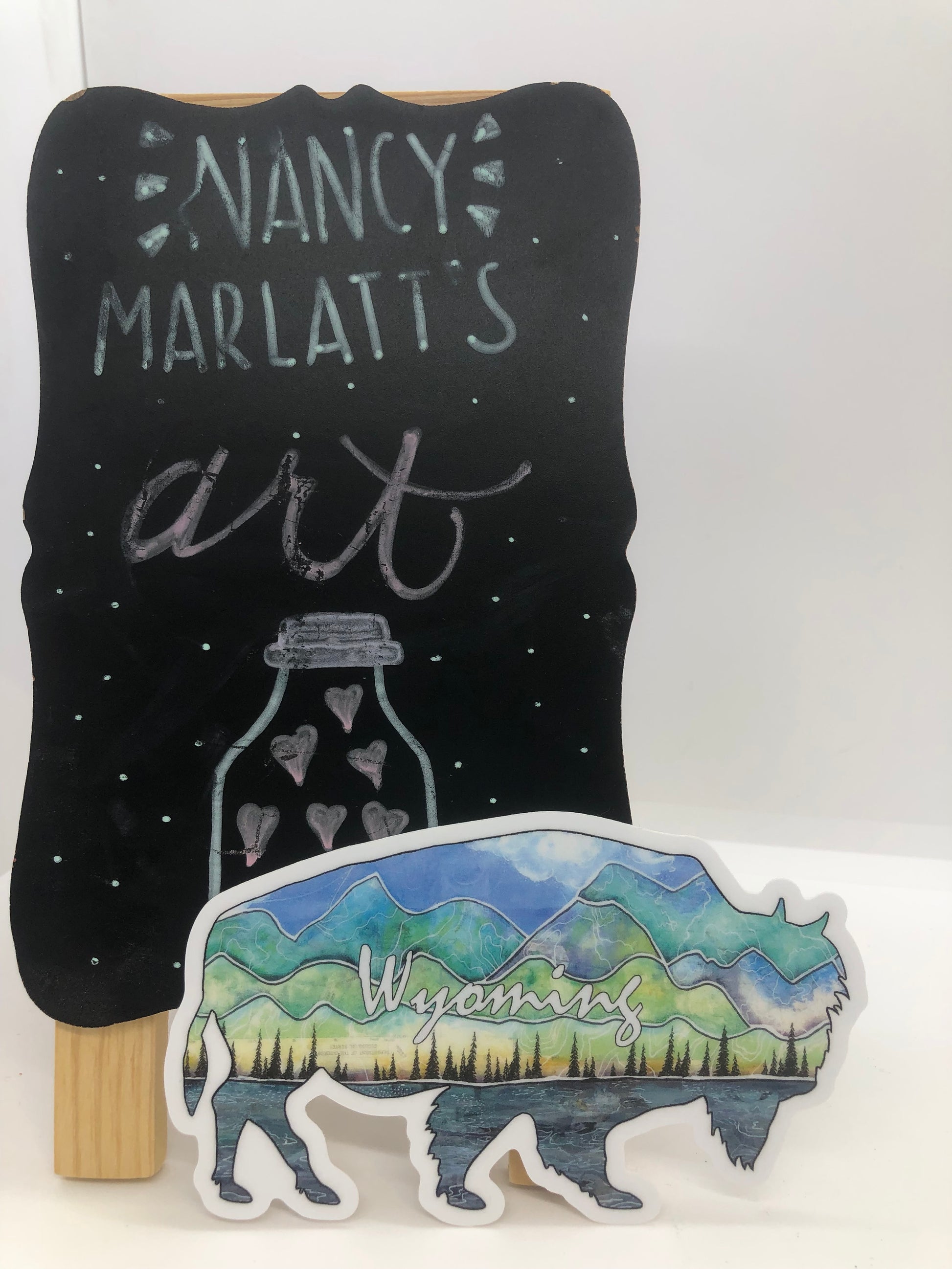 Sticker is a high quality custom vinyl sticker that has UV laminate on top Which means they are outdoor friendly and protected for wind, rain and sunlight They are even dishwasher safe Matt Finish