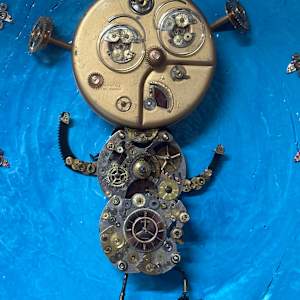 Original Wall Art- "Bird Brain" - Time Funny Characters Collection