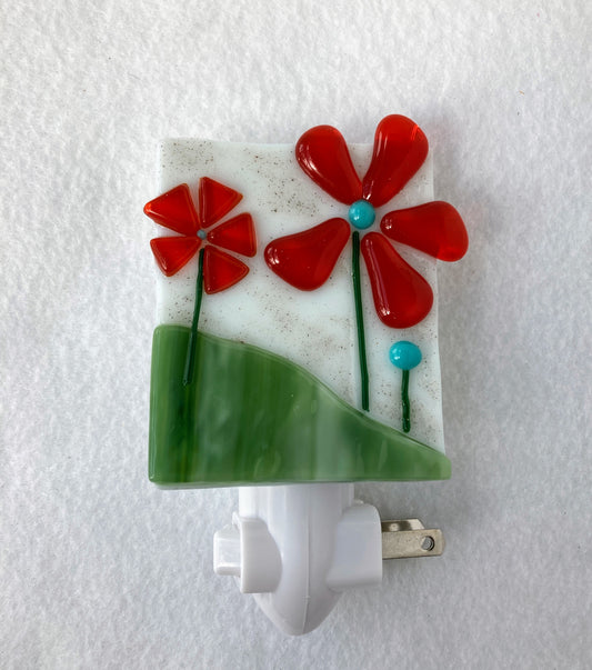 Nightlight - Red Flowers