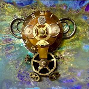 Original Wall Art- "Yellowstone Time Traveler" - Time Funny Characters Collection