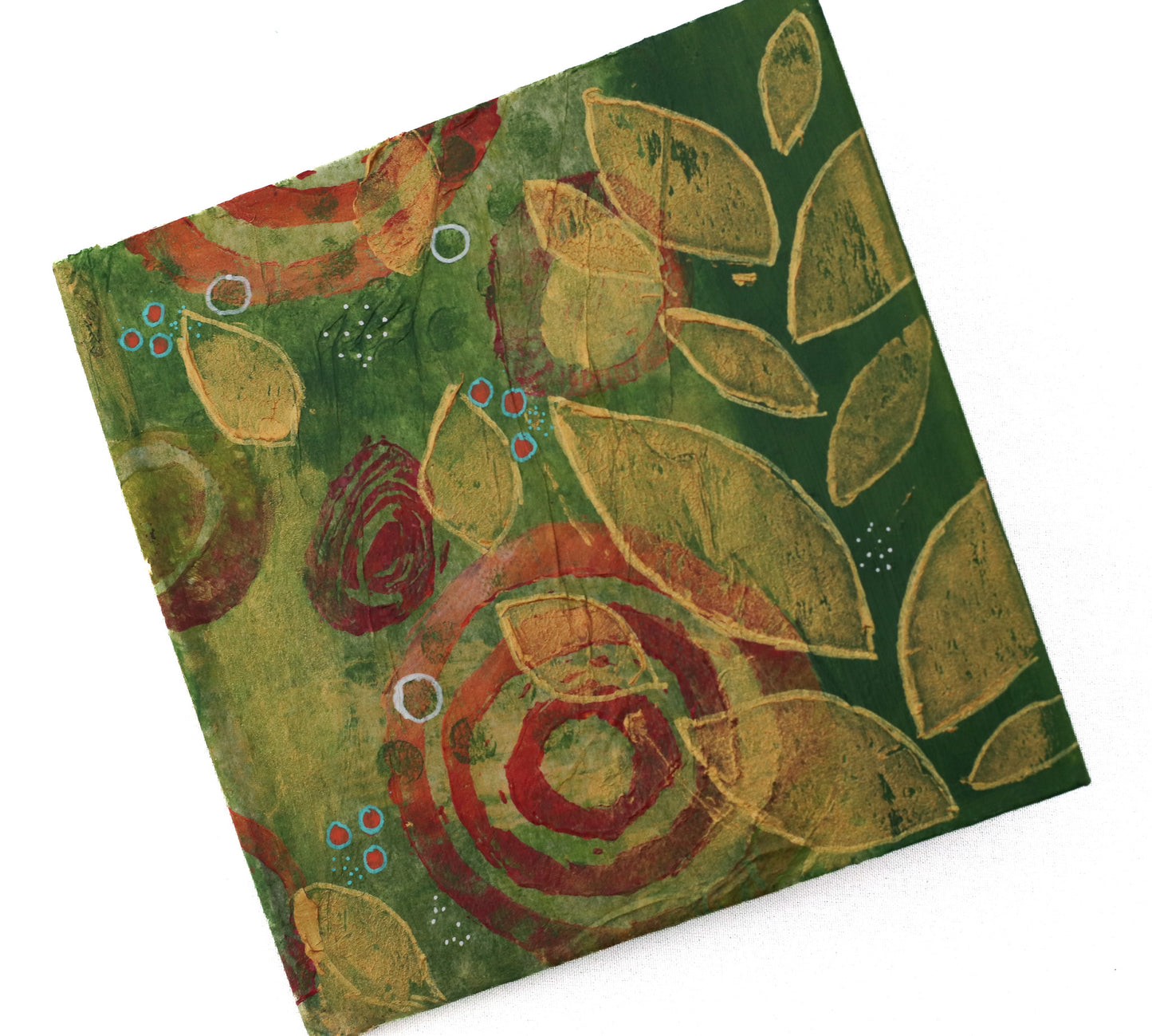 Mini Sketchbook- Green Charm 1