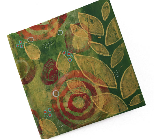 Mini Sketchbook- Green Charm 1