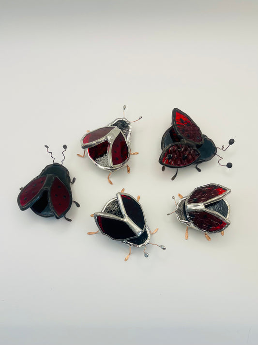 Stained Glass Figure- Quirky Lady Bug