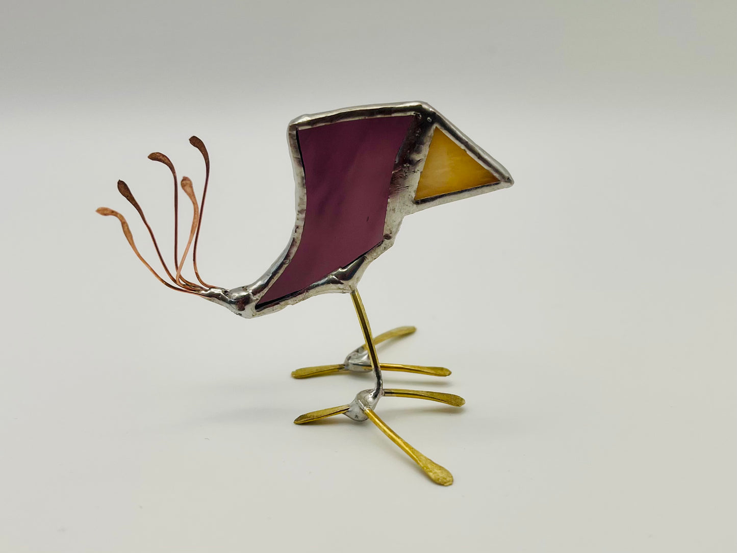 Stained Glass Figure- Quirky Bird