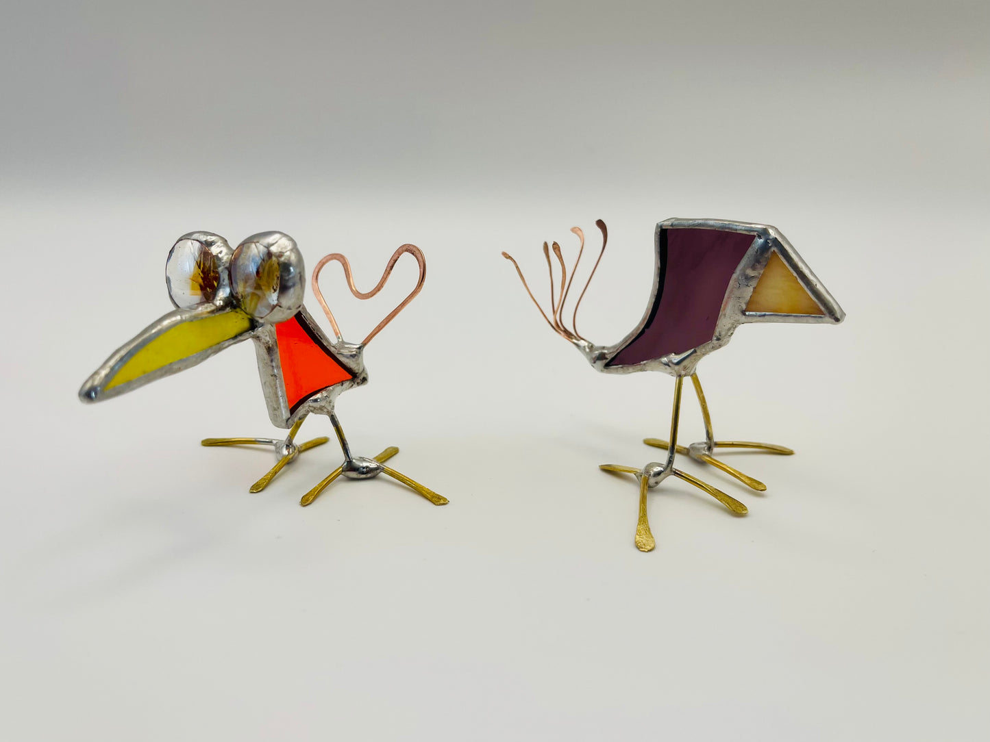 Stained Glass Figure- Quirky Bird