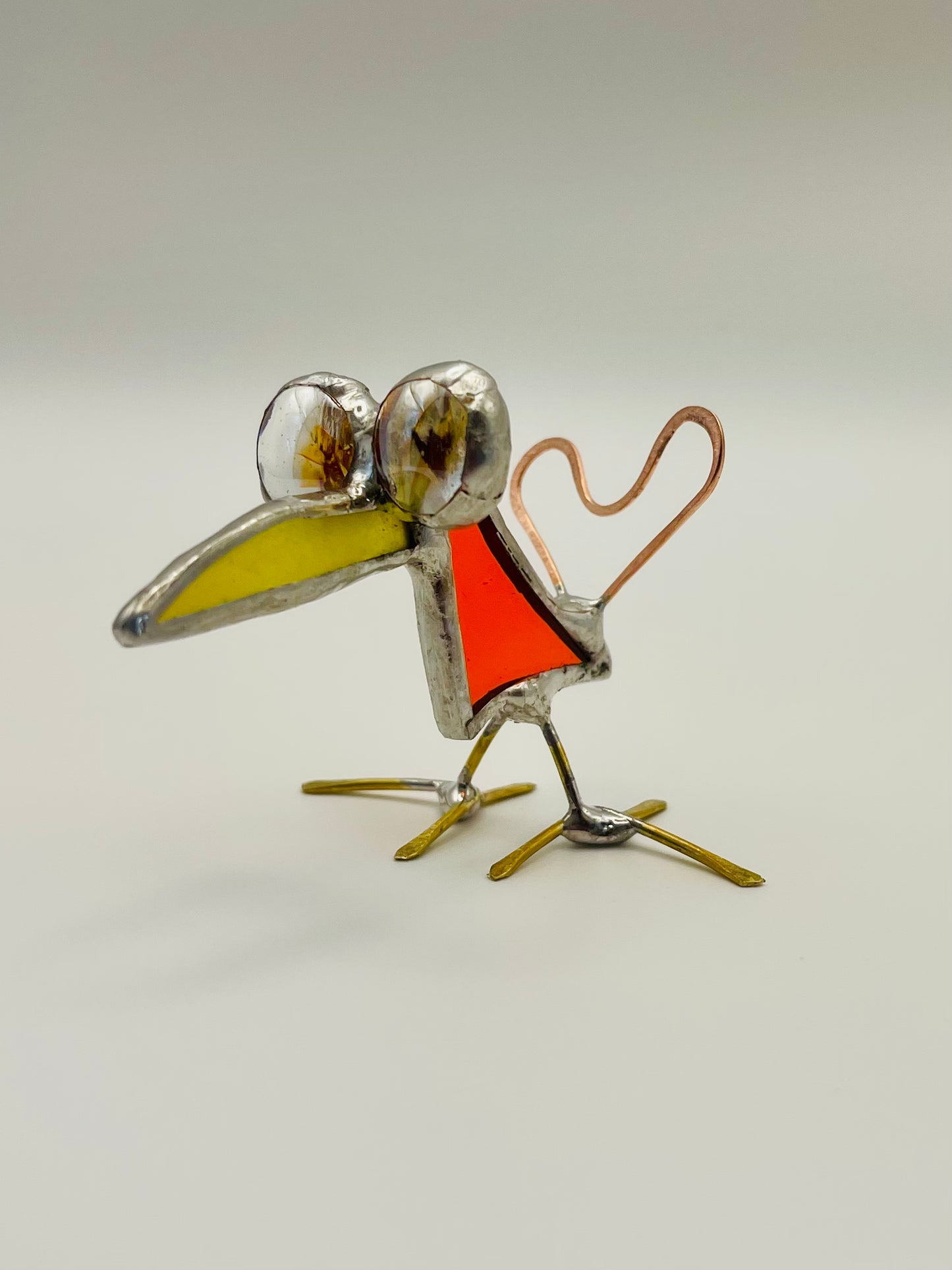 Stained Glass Figure- Quirky Bird