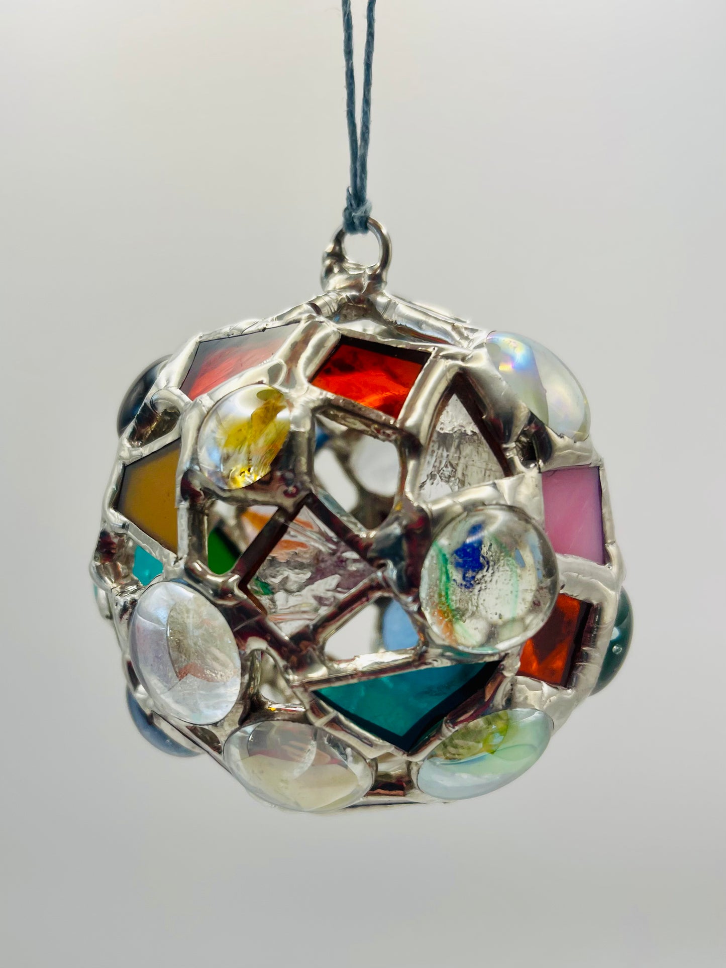 Stained Glass Suncatcher/Ornament- Orb