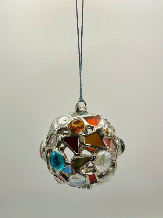Stained Glass Suncatcher/Ornament- Orb