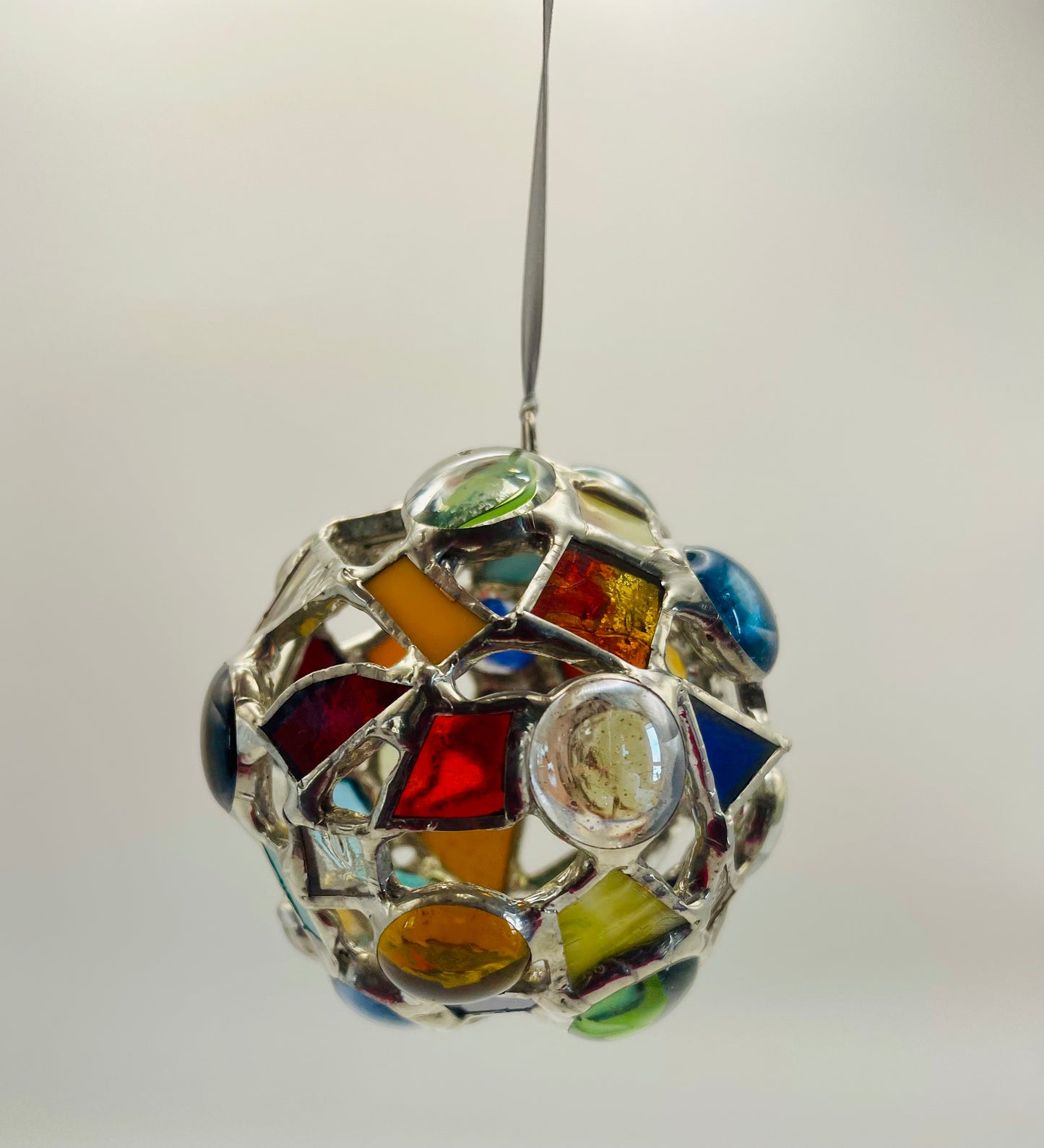 Stained Glass Suncatcher/Ornament- Orb