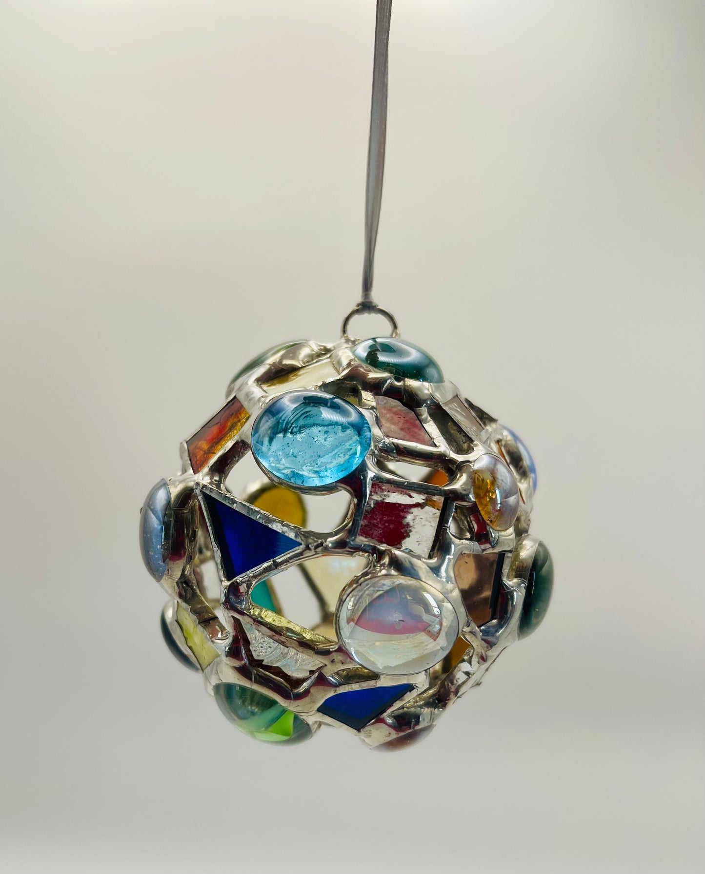 Stained Glass Suncatcher/Ornament- Orb