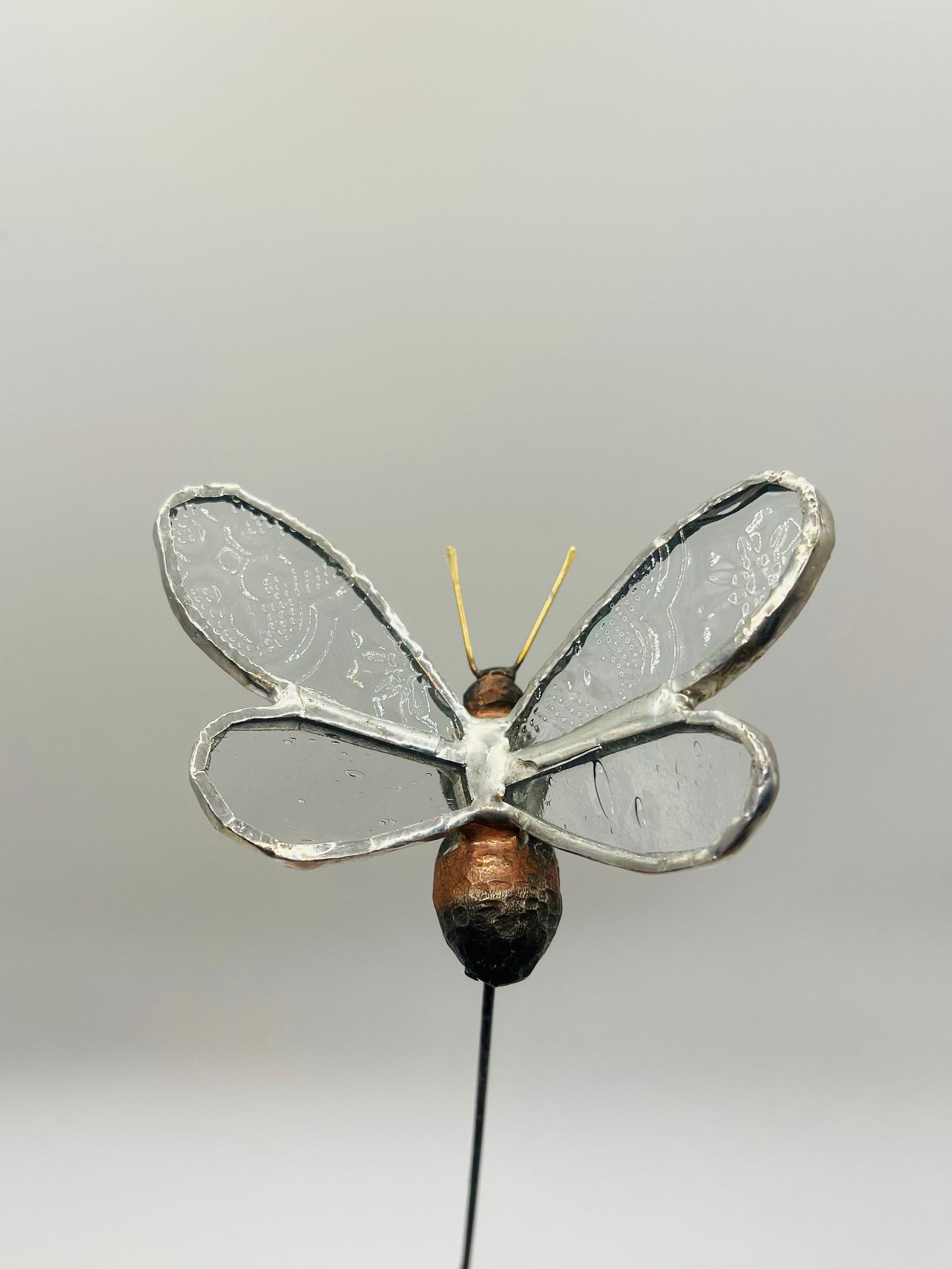 Stained Glass Plant Buddy- Bee