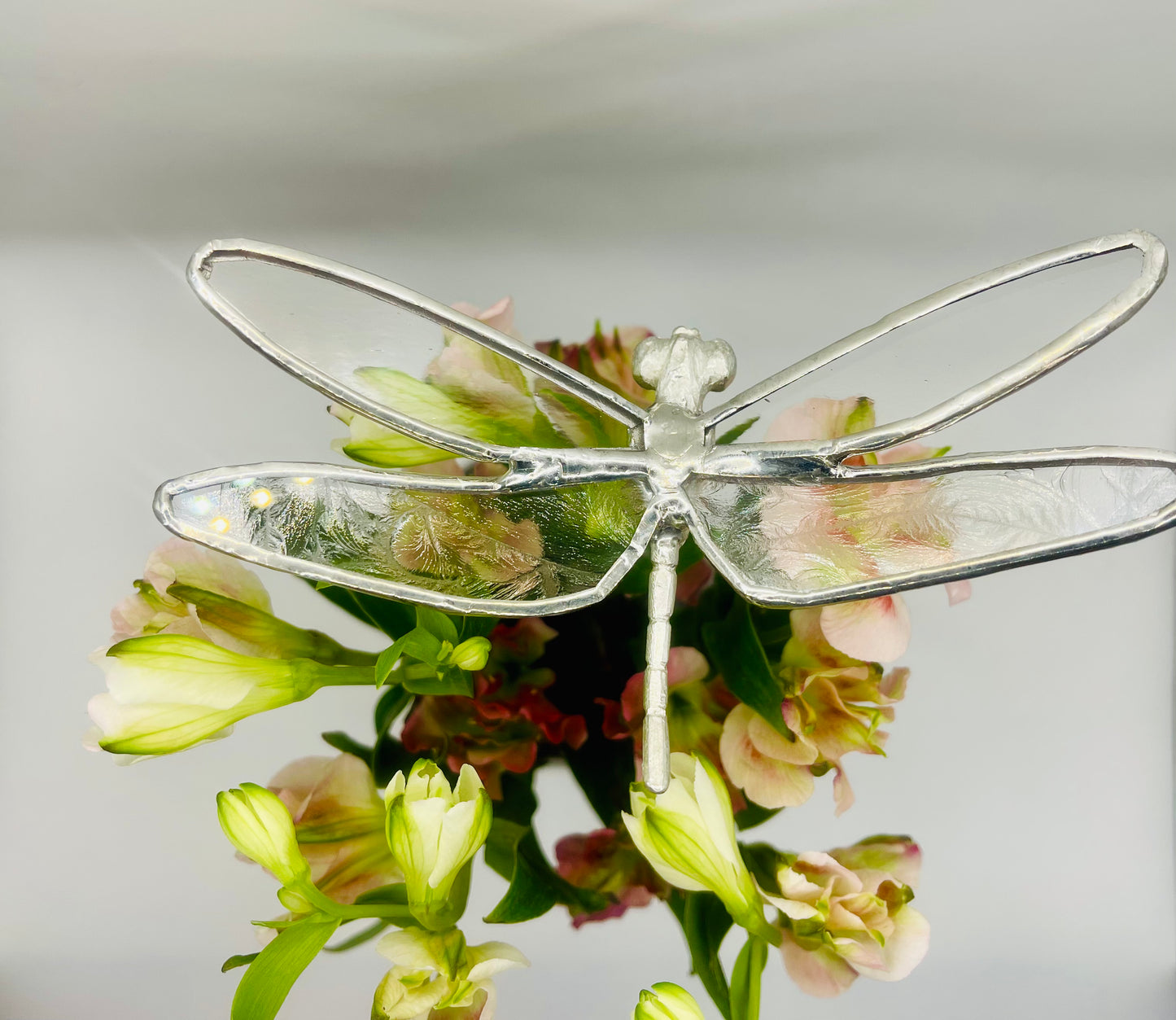 Stained Glass Plant Buddy- Dragonfly