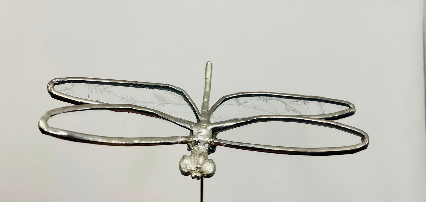 Stained Glass Plant Buddy- Dragonfly