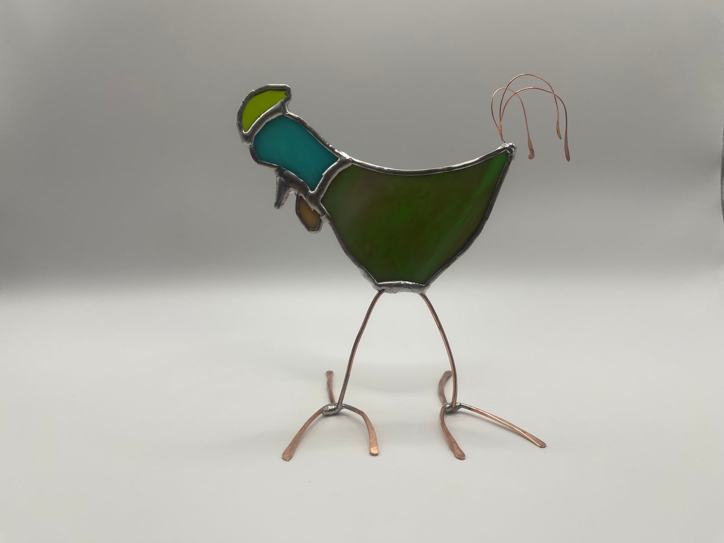 Stained Glass Figure- Quirky Chicken