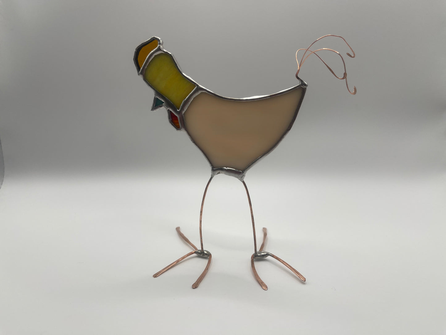 Stained Glass Figure- Quirky Chicken