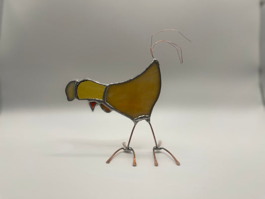 Stained Glass Figure- Quirky Chicken
