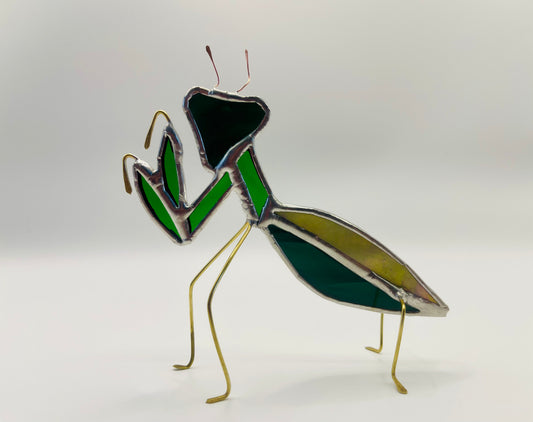 Stained Glass Figure- Quirky Mantis