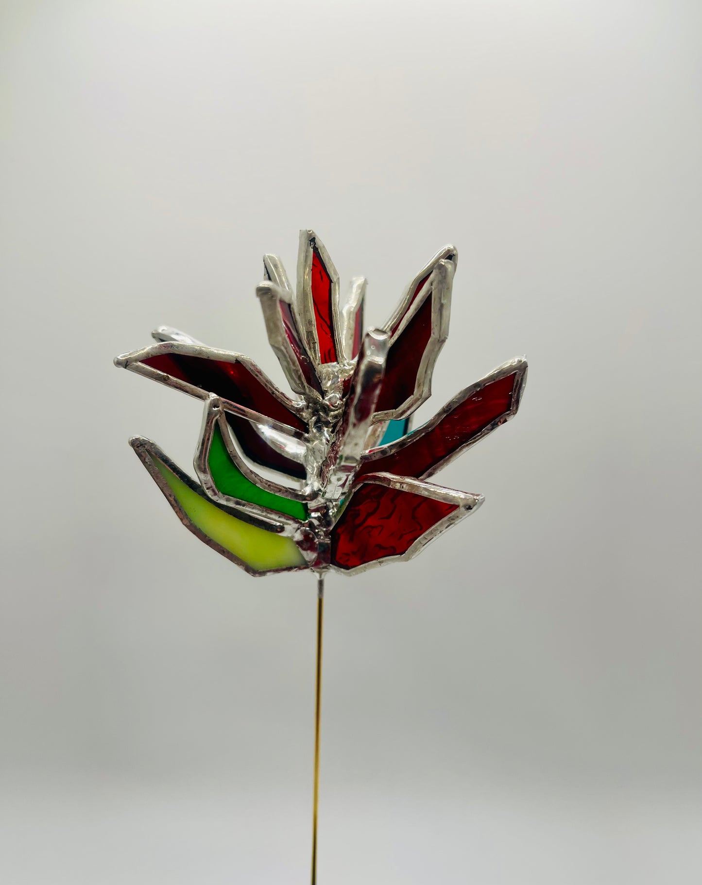 Stained Glass Plant Buddy- Indian Paintbrush