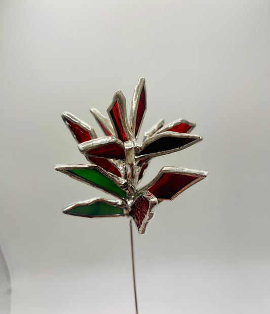 Stained Glass Plant Buddy- Indian Paintbrush
