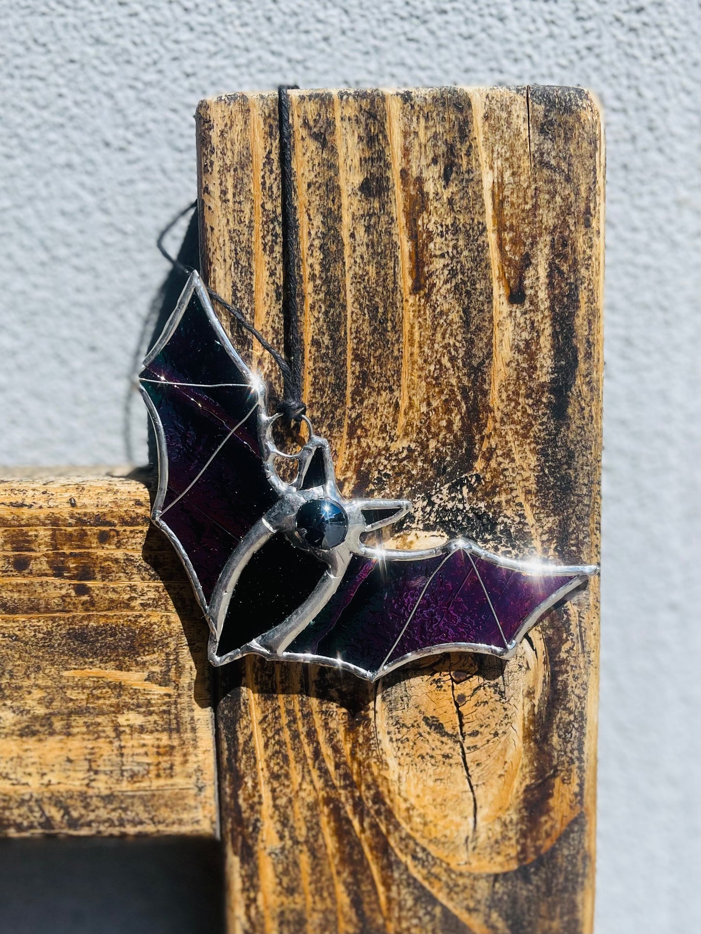 Stained Glass Suncatcher- Quirky Bat