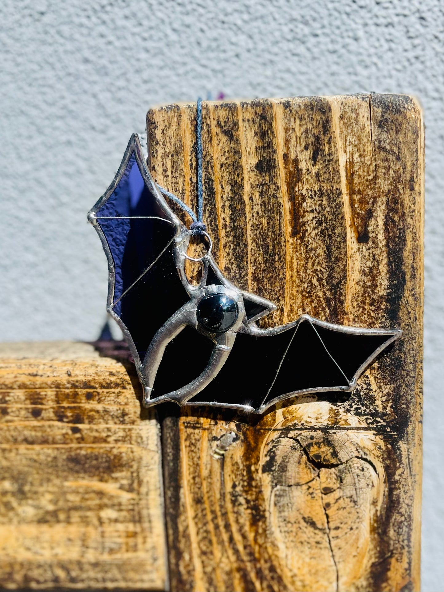 Stained Glass Suncatcher- Quirky Bat