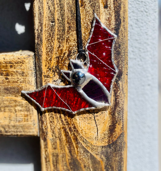 Stained Glass Suncatcher- Quirky Bat