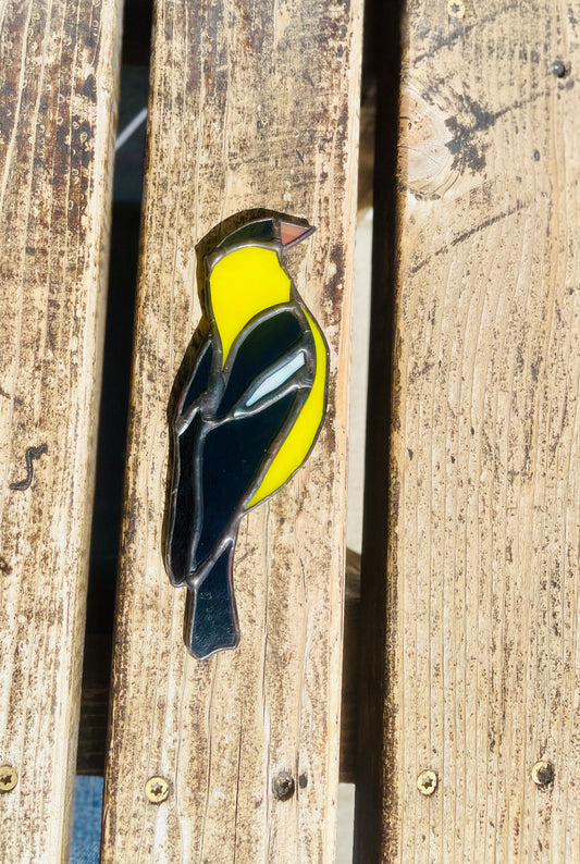 Stained Glass Wall Hanging- Gold Finch