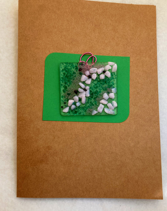Ornament Greeting Card- "Trail of Flowers"