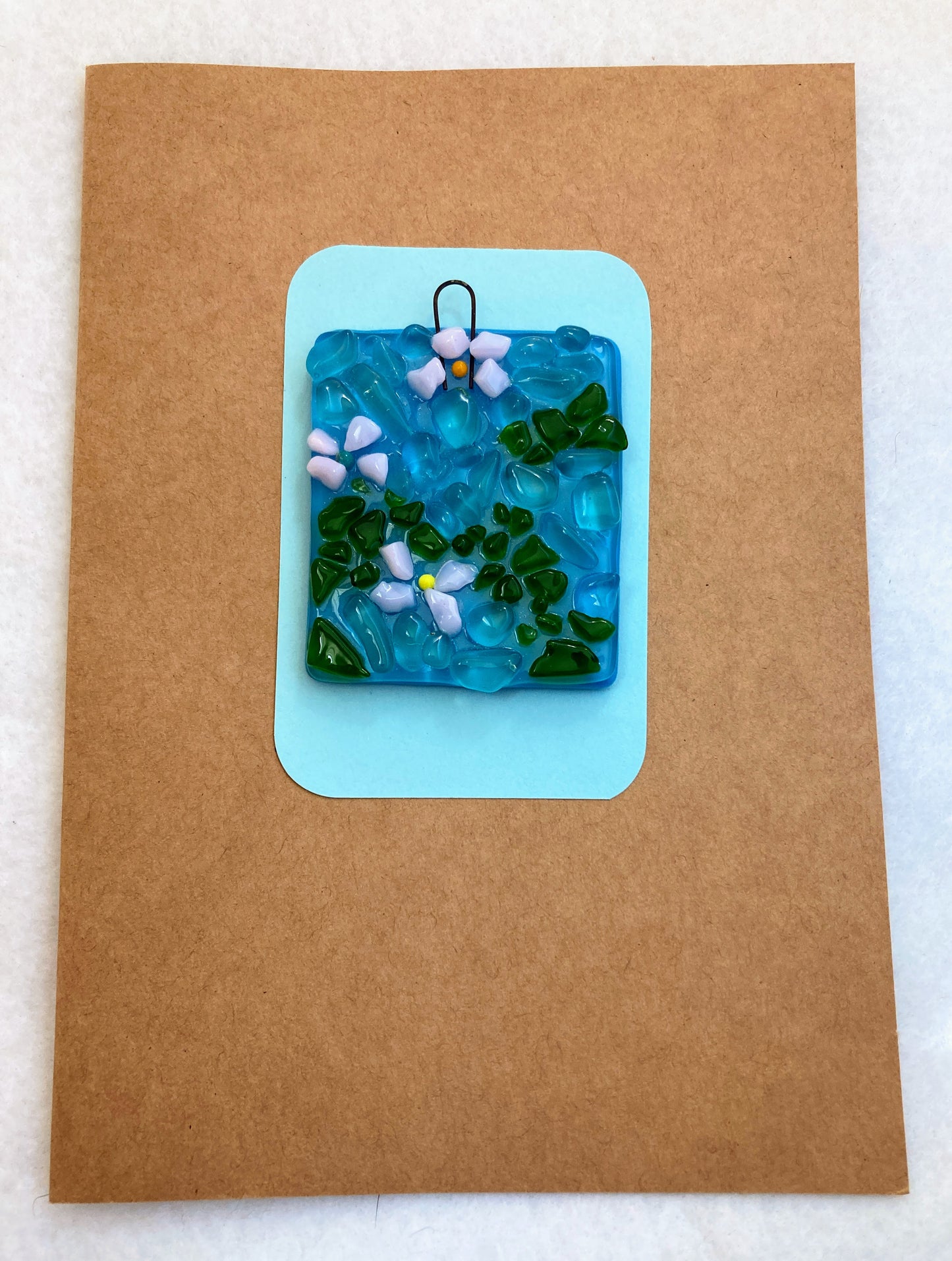 Ornament Greeting Card- "Pretty in Pink" Flowers