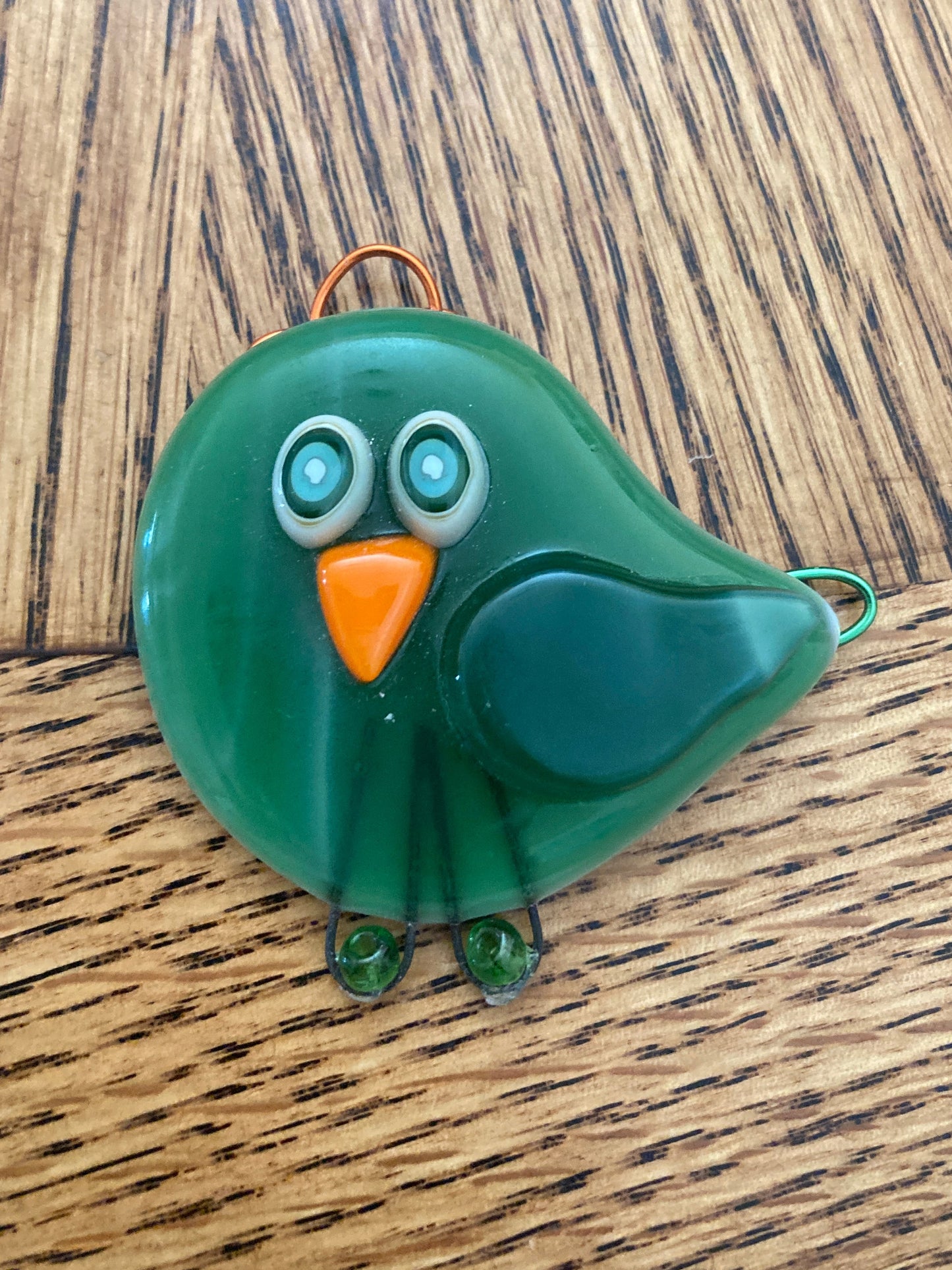 Fused Glass Ornament - "Pretty Girl" Bird